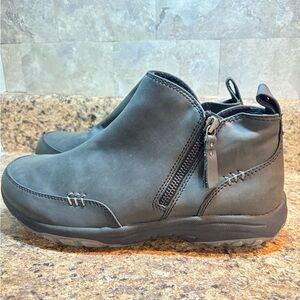 Skechers Black Memory Foam Wide Fit Slip-On